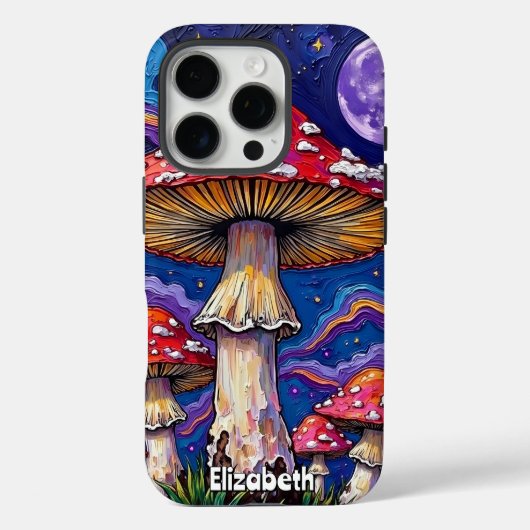 Psychedelic Mushroom Night Case-Mate iPhone Case (Achterkant)