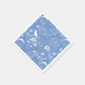 Psychedelic Mushroom Pattern 2D.BW.b Servet (Hoek)