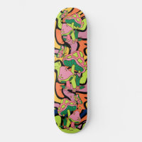 Psychedelic Mushroom Retro Patroon