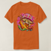 Psychedelic Mushroom Snail Art T-shirt (Design voorkant)