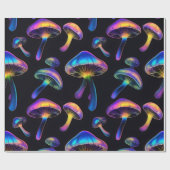 Psychedelic Mushroom Wrapping Paper Cadeaupapier (Vlak)
