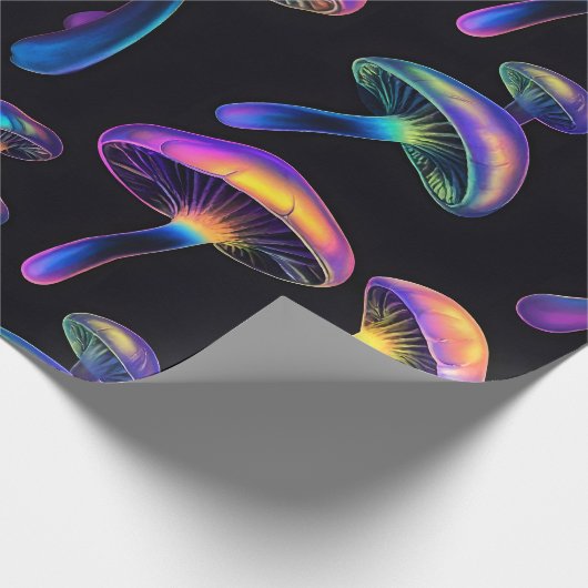 Psychedelic Mushroom Wrapping Paper Cadeaupapier (Hoek)