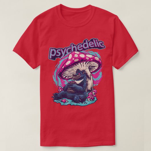 Psychedelic Mushrooms Beer Trippy Rave Festival Ra T-shirt (Design voorkant)
