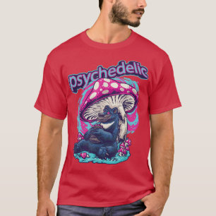 Psychedelic Mushrooms Beer Trippy Rave Festival Ra T-shirt