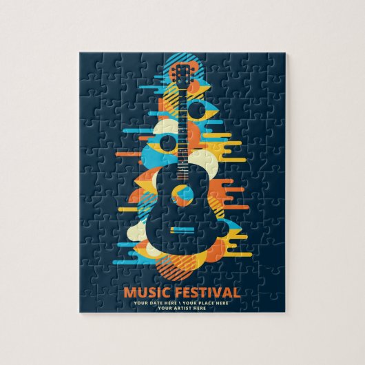 Psychedelic Music Concert Legpuzzel (Verticaal)