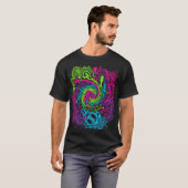 Psychedelic Music Festival T-Shirt | Retro Trippy  (Voorkant volledig)