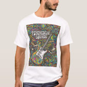 Psychedelic Music Vibes Retro Graphic T-Shirt, Tri T-shirt (Voorkant)