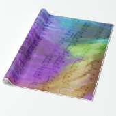 Psychedelic Musical Notes Cadeaupapier (Uitgerold)