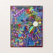 Psychedelic Myndlspyll Pour Graphic Design Legpuzzel (Verticaal)