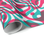 Psychedelic naadloos patroon cadeaupapier (Rol Hoek)