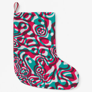 Psychedelic naadloos patroon kleine kerstsok