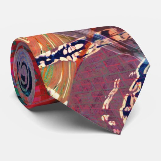 Psychedelic Necktie Stropdas (Opgerold)