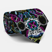 Psychedelic Necktie Stropdas (Opgerold)
