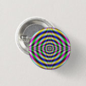 Psychedelic Neon Eye Ronde Button 3,2 Cm (Voorkant /achterkant)
