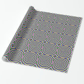Psychedelic Neon Eye, verpakt papier (Uitgerold)