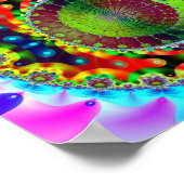 Psychedelic Neon Fractal Poster (Hoek)