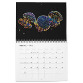 Psychedelic Neon Jellyfish Agenda 2 Kalender (Feb 2027)