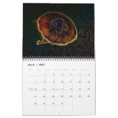 Psychedelic Neon Jellyfish Wall Agenda Kalender (Mar 2027)