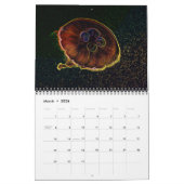 Psychedelic Neon Jellyfish Wall Agenda Kalender (Mar 2026)