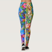 Psychedelic Neon Nova Storm Leggings (Achterkant)