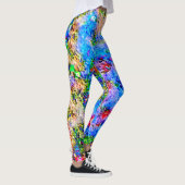 Psychedelic Neon Nova Storm Leggings (Rechts)