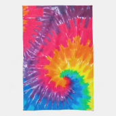 Psychedelic Neon Stropdas-Dye Theedoek (Verticaal)