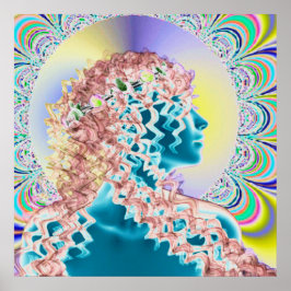 Psychedelic new romantic poster