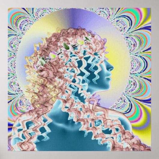 Psychedelic new romantic poster (Voorkant)