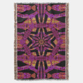 Psychedelic Night Jasmine Deken (Voorkant Verticaal)