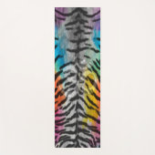 Psychedelic Night Tiger Skin Print Yogamat (Voorkant)