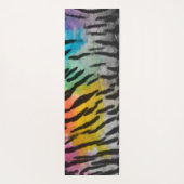 Psychedelic Night Tiger Skin Print Yogamat (Achterkant)