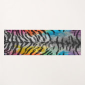 Psychedelic Night Tiger Skin Print Yogamat (Voorkant (horizontaal))