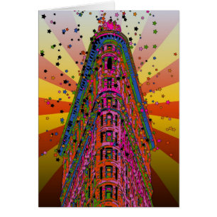 Psychedelic NYC - Bovenkant van het Flatiron-gebou