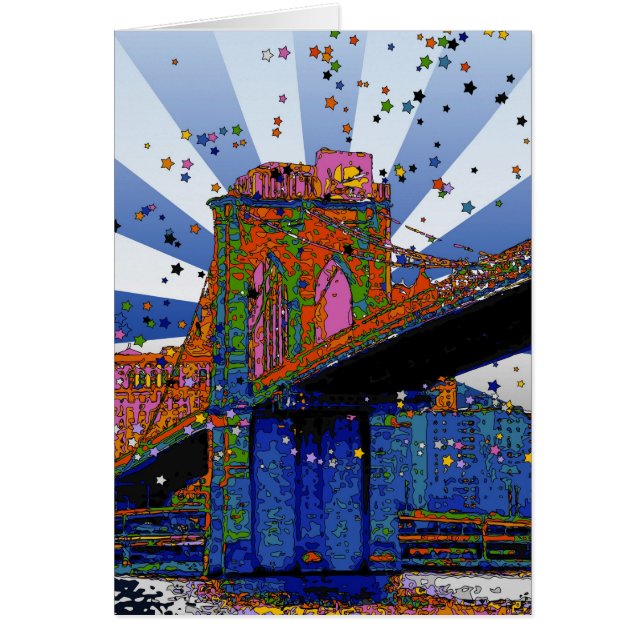 Psychedelic NYC: Brooklyn Bridge #2 (Voorkant)