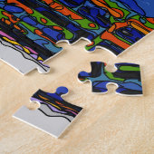 Psychedelic NYC: Brooklyn Bridge #2 Legpuzzel (Zijkant)