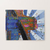 Psychedelic NYC: Brooklyn Bridge #2 Legpuzzel (Horizontaal)