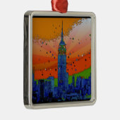 Psychedelic NYC: EMP ST gebouw #3 Metalen Ornament (Rechts)