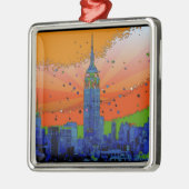 Psychedelic NYC: EMP ST gebouw #3 Metalen Ornament (Links)