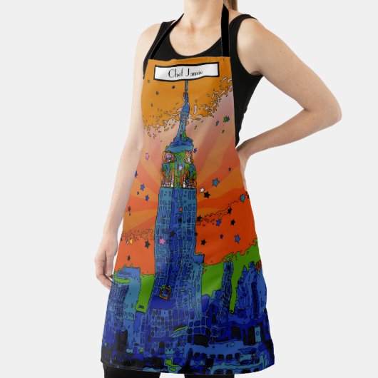 Psychedelic NYC: EMP ST gebouw #3 Schort (Insitu)