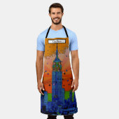 Psychedelic NYC: EMP ST gebouw #3 Schort (Gedragen)