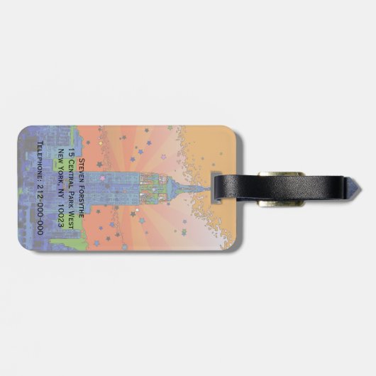 Psychedelic NYC: ESB #3 Bagagelabel (Achterkant horizontaal)