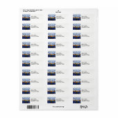 Psychedelic NYC: ESB Wide Skyline Uitzicht Etiket (Full Sheet)