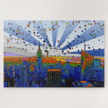 Psychedelic NYC: ESB Wide Skyline Uitzicht