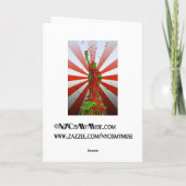 Psychedelic NYC: Vrijheidskerstbeeld #2 Feestdagen Kaart (Achterkant)