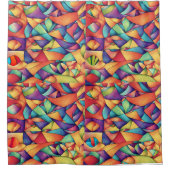 Psychedelic Ocean Douchegordijn (Voorkant)