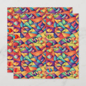 Psychedelic Ocean Feestdagenkaart (Voorkant / Achterkant)