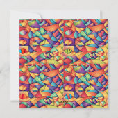 Psychedelic Ocean Feestdagenkaart (Achterkant)