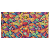 Psychedelic Ocean Kussensloop (Voorkant-Links)