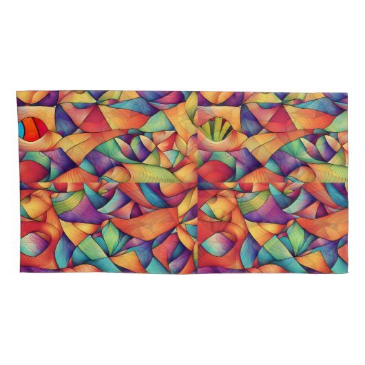 Psychedelic Ocean Kussensloop (Achterkant-Rechts)