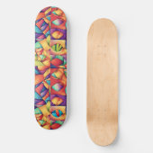 Psychedelic Ocean Persoonlijk Skateboard (Voorkant)